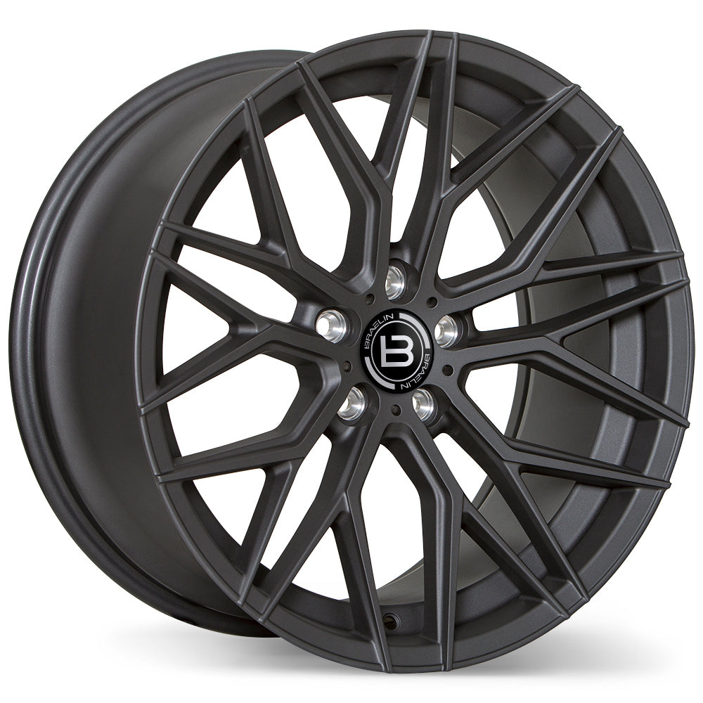 Braelin BR10 Matte Graphite 19x9.5 +25 5x120mm 72.6mm