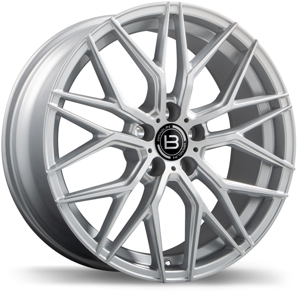 Braelin BR10 Gloss Silver 19x8.5 +35 5x112mm 66.5mm