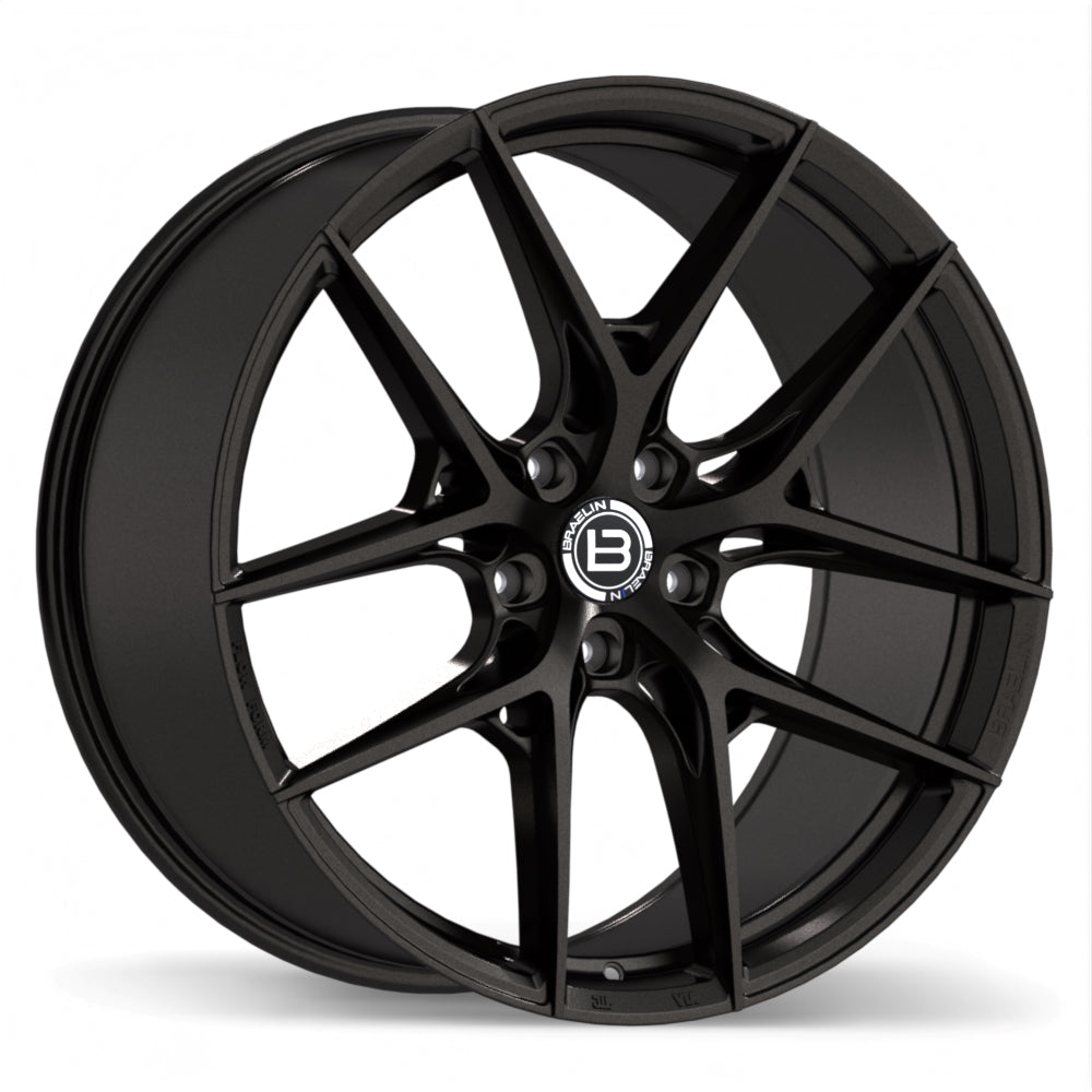Braelin BR14 Satin Black Anthracite 22x9.5 +44 5x120mm 70.1mm