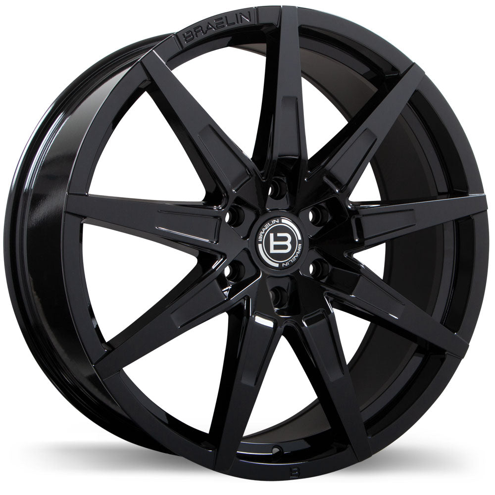 Braelin BR15 Gloss Black 22x9 +40 6x139.7mm 77.8mm