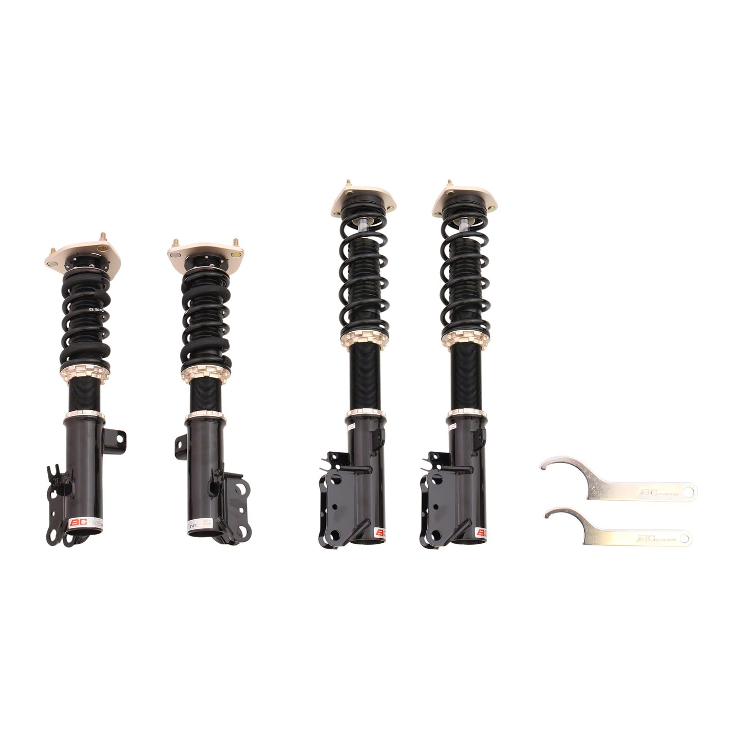 BC Racing BR Series coilovers on white background