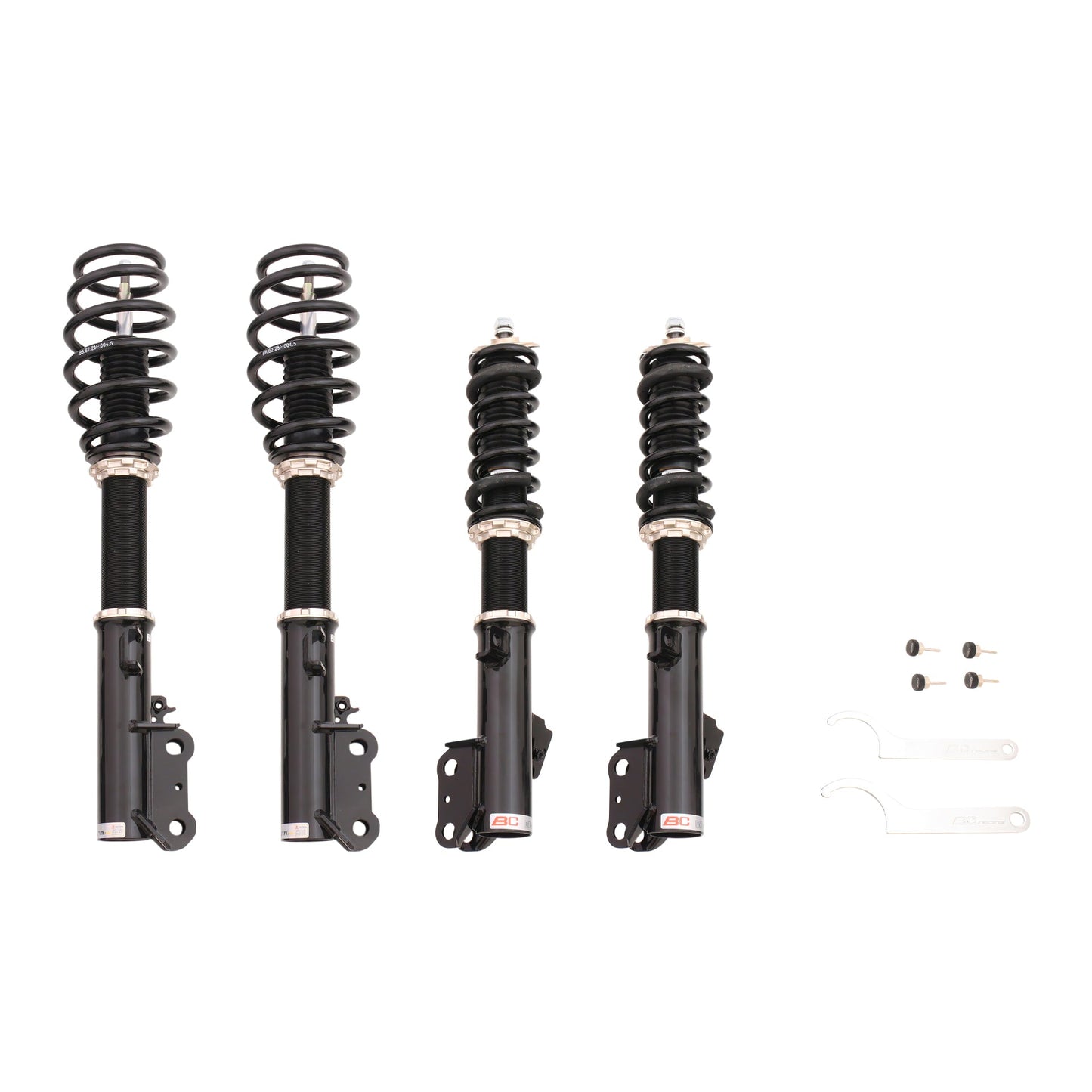 BC Racing BR Series coilovers on white background