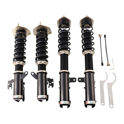 BC Racing coilover lowering data