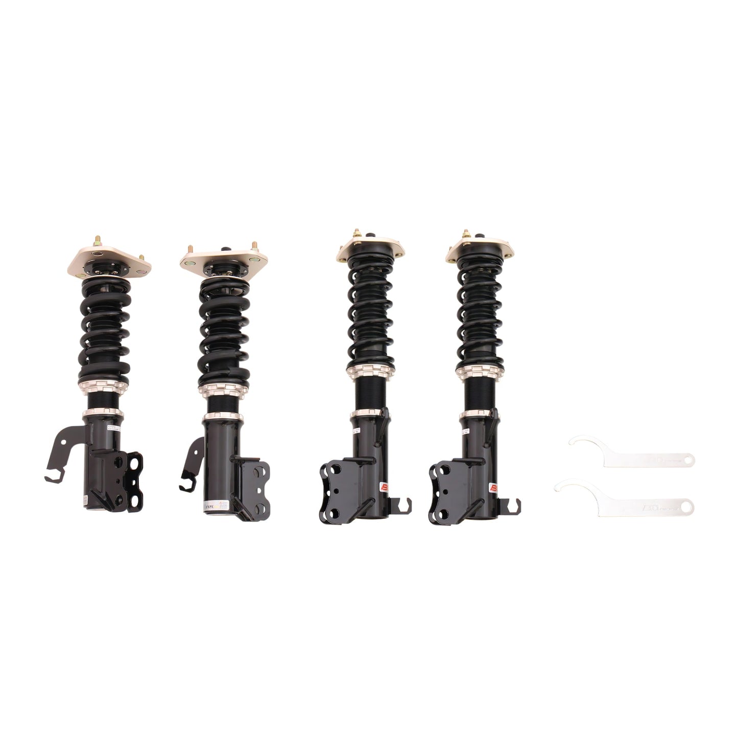 BC Racing BR Series coilovers on white background
