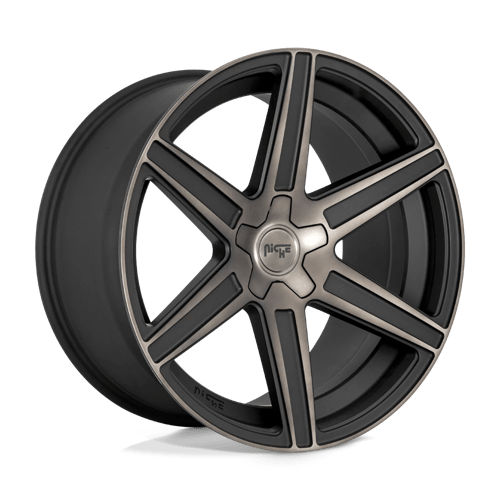 Niche M236 CARINA Matte Mach Double Dark Tint 24x10 +25 5x139.7mm 78.1mm