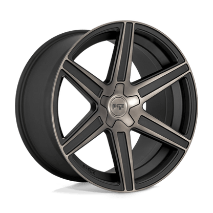 Niche M236 CARINA Matte Mach Double Dark Tint 24x10 +25 5x139.7mm 78.1mm