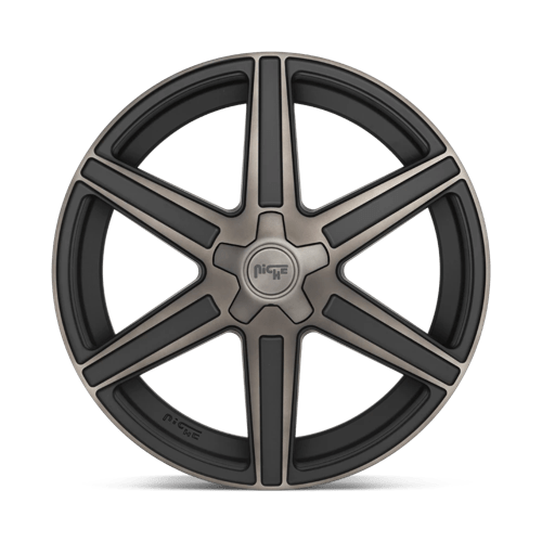 Niche M236 CARINA Matte Mach Double Dark Tint 24x10 +25 5x139.7mm 78.1mm