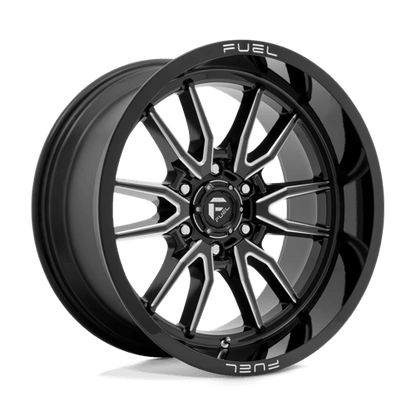 Fuel Offroad D761 CLASH Gloss Black Milled 20x9 +1 6x139.7mm 106.1mm