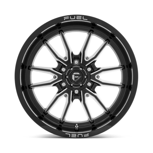 Fuel Offroad D761 CLASH Gloss Black Milled 18x9 -12 6x139.7mm 106.1mm