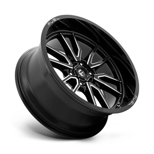 Fuel Offroad D761 CLASH Gloss Black Milled 22x10 -18 6x135mm 87.1mm