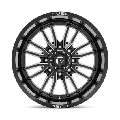 Fuel Offroad D761 CLASH Gloss Black Milled 22x12 -44 8x180mm 124.2mm