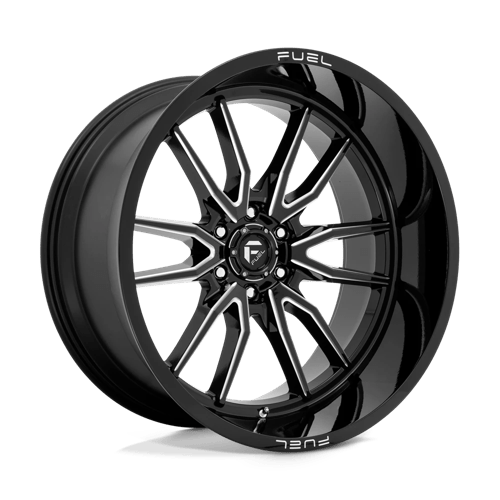 Fuel Offroad D761 CLASH Gloss Black Milled 24x12 -44 6x135mm 87.1mm