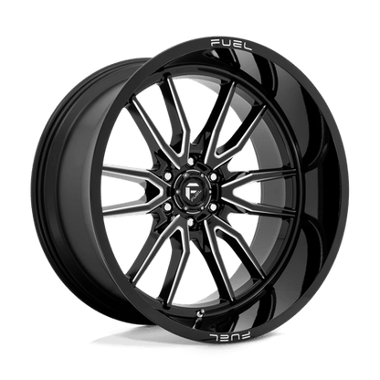 Fuel Offroad D761 CLASH Gloss Black Milled 24x12 -44 6x135mm 87.1mm