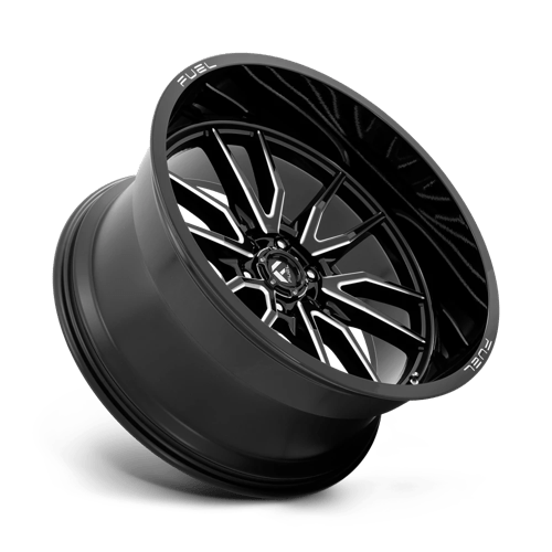 Fuel Offroad D761 CLASH Gloss Black Milled 24x12 -44 6x135mm 87.1mm