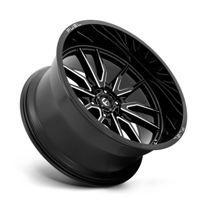 Fuel Offroad D761 CLASH Gloss Black Milled 24x12 -44 6x135mm 87.1mm