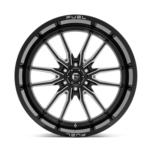 Fuel Offroad D761 CLASH Gloss Black Milled 24x12 -44 6x139.7mm 106.1mm