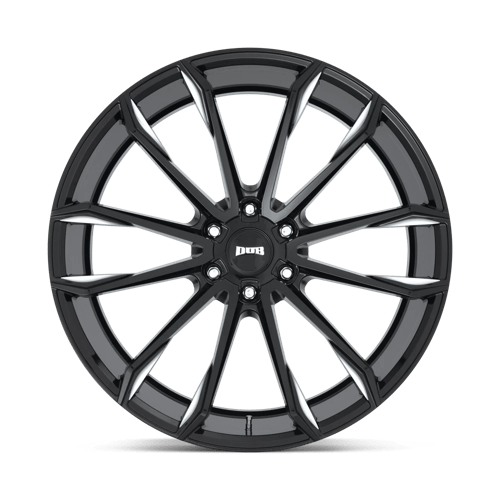 DUB S252 CLOUT Gloss Black Milled 24x10 +30 6x139.7mm 106.1mm