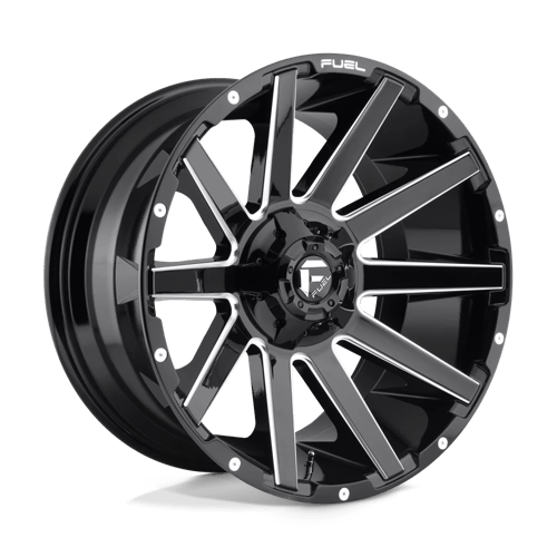 Fuel Offroad D615 CONTRA Gloss Black Milled 20x9 +19 6x120|6x139.7mm 78.1mm