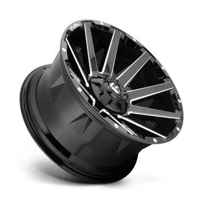 Fuel Offroad D615 CONTRA Gloss Black Milled 20x9 +19 6x120|6x139.7mm 78.1mm