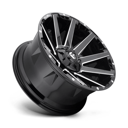 Fuel Offroad D615 CONTRA Gloss Black Milled 24x12 -44 5x139.7|5x150mm 110.1mm