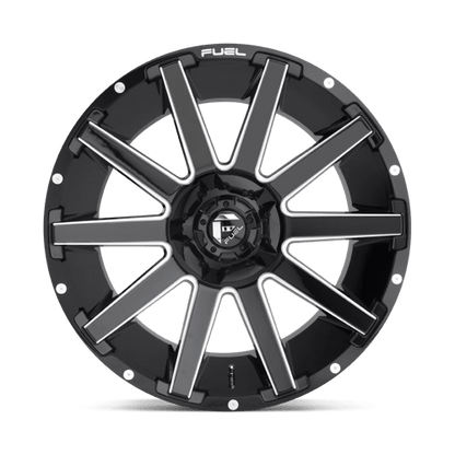 Fuel Offroad D615 CONTRA Gloss Black Milled 20x9 +19 6x120|6x139.7mm 78.1mm