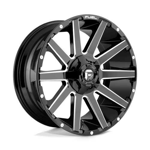 Fuel Offroad D615 CONTRA Gloss Black Milled 20x9 +20 6x135|6x139.7mm 106.1mm
