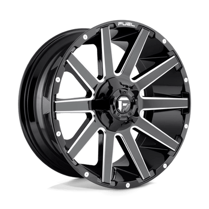 Fuel Offroad D615 CONTRA Gloss Black Milled 20x9 +20 6x135|6x139.7mm 106.1mm