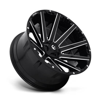 Fuel Offroad D615 CONTRA Gloss Black Milled 24x12 -44 6x135|6x139.7mm 106.1mm