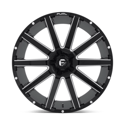 Fuel Offroad D615 CONTRA Gloss Black Milled 24x12 -44 6x135|6x139.7mm 106.1mm