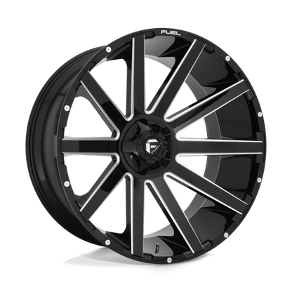 Fuel Offroad D615 CONTRA Gloss Black Milled 26x12 -44 6x135|6x139.7mm 106.1mm