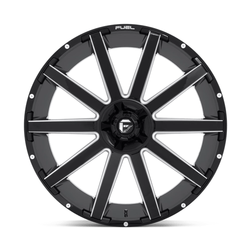 Fuel Offroad D615 CONTRA Gloss Black Milled 26x12 -44 6x135|6x139.7mm 106.1mm