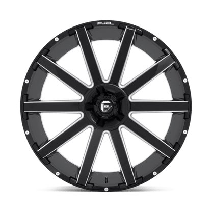 Fuel Offroad D615 CONTRA Gloss Black Milled 26x12 -44 6x135|6x139.7mm 106.1mm