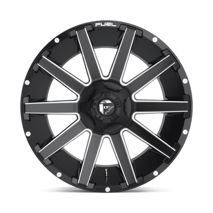 Fuel Offroad D616 CONTRA Matte Black Milled 20x9 +1 8x165.1mm 125.1mm