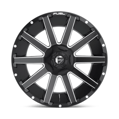 Fuel Offroad D616 CONTRA Matte Black Milled 22x12 -44 5x114.3|5x127mm 78.1mm