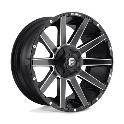 Fuel Offroad D616 CONTRA Matte Black Milled 20x9 +1 6x135|6x139.7mm 106.1mm