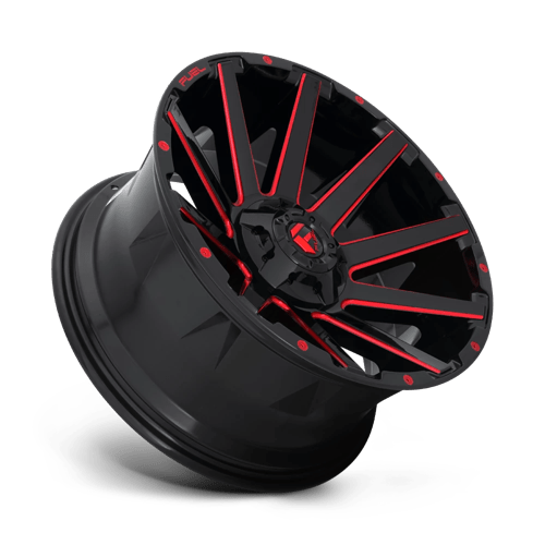 Fuel Offroad D643 CONTRA Gloss Black Red Tinted Clear 20x9 +2 6x135|6x139.7mm 106.1mm