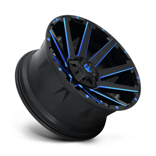 Fuel Offroad D644 CONTRA Gloss Black Blue Tinted Clear 18x9 +1 6x135|6x139.7mm 106.1mm