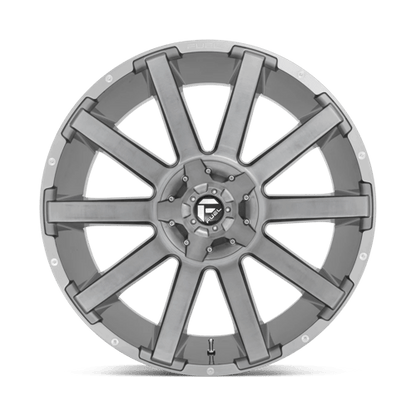 Fuel Offroad D714 CONTRA PLATINUM Brushed Gun Metal Tinted Clear 20x10 -18 8x165.1mm 125.1mm