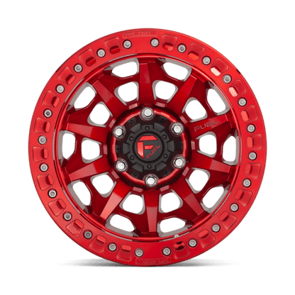Fuel Offroad D113 COVERT BEADLOCK Candy Red 17x9 -15 5x127mm 71.5mm