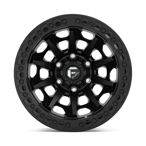 Fuel Offroad D114 COVERT BEADLOCK Matte Black 17x9 -15 6x139.7mm 106.1mm