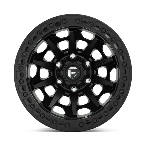 Fuel Offroad D114 COVERT BEADLOCK Matte Black 17x9 -15 5x127mm 71.5mm