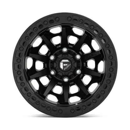 Fuel Offroad D114 COVERT BEADLOCK Matte Black 17x9 -15 5x127mm 71.5mm