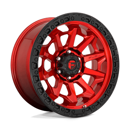 Fuel Offroad D695 COVERT Candy Red Black Bead Ring 17x9 +1 6x135mm 87.1mm