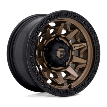 Fuel Offroad D696 COVERT Matte Bronze Black Bead Ring 15x8 -12 5x139.7mm 108mm