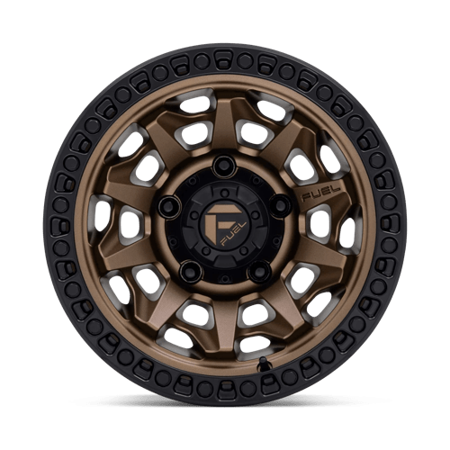 Fuel Offroad D696 COVERT Matte Bronze Black Bead Ring 15x8 -12 5x139.7mm 108mm