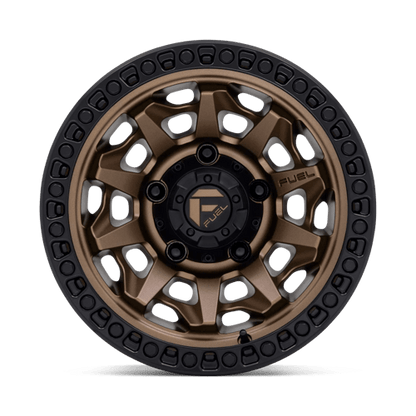 Fuel Offroad D696 COVERT Matte Bronze Black Bead Ring 15x8 -12 5x139.7mm 108mm