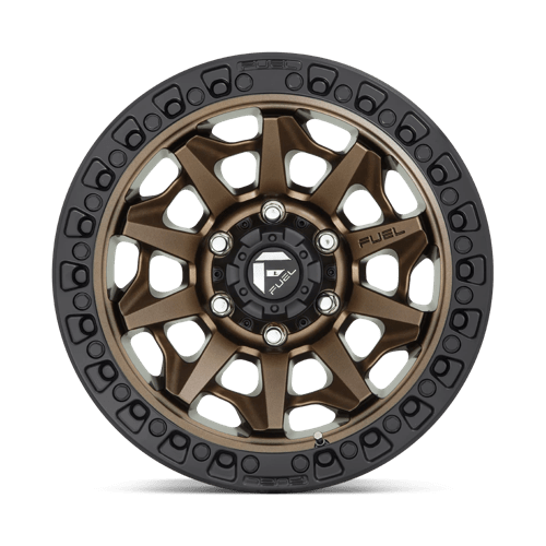 Fuel Offroad D696 COVERT Matte Bronze Black Bead Ring 17x9 -12 6x139.7mm 106.1mm