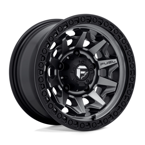 Fuel Offroad D716 COVERT Matte Gunmetal Black Bead Ring 15x8 -12 5x139.7mm 108mm
