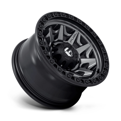 Fuel Offroad D716 COVERT Matte Gunmetal Black Bead Ring 15x8 -12 5x139.7mm 108mm