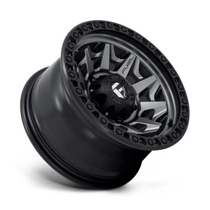 Fuel Offroad D716 COVERT Matte Gunmetal Black Bead Ring 15x8 -12 5x139.7mm 108mm
